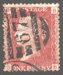 Great Britain Scott 33 Used Plate 193 - BB - Click Image to Close